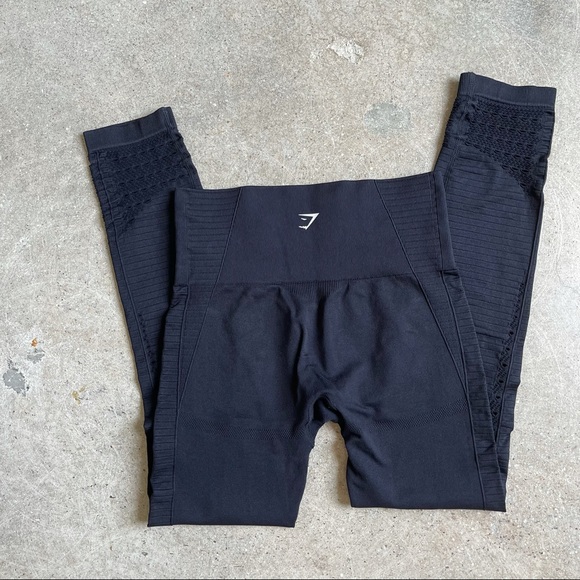 Black Gymshark Energy Seamless leggings size S - Picture 3 of 5